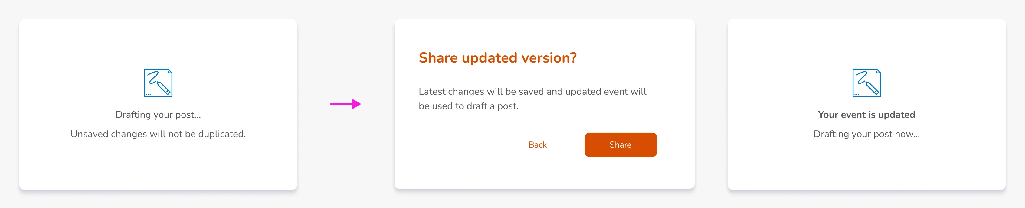 Share event - updated