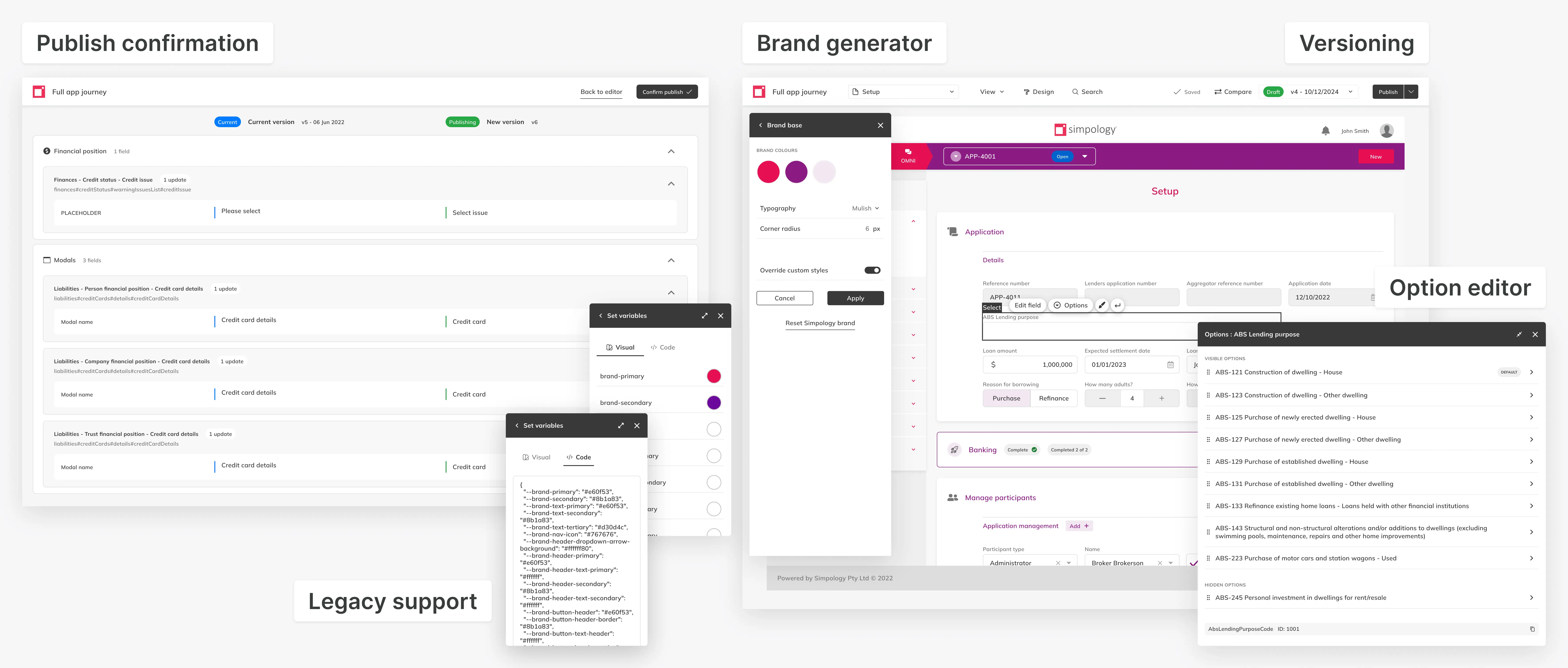 Reused elements from Form Editor